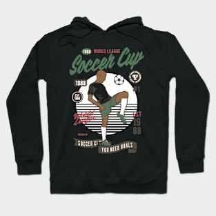 Soccer Cup, Vintage Retro Classic Hoodie